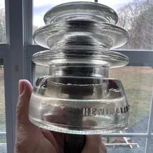 Hemingray Clear Glass Insulator
